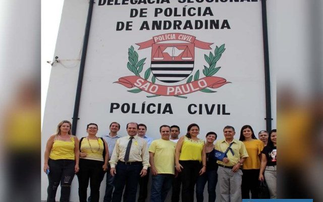 Evento para marcar o setembro amarelo aconteceu nas dependências da Delegacia Seccional de Andradina. Fotos: MANOEL MESSIASA/Agência