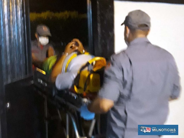 Preso foi socorrido pelo Corpo de Bombeiros do plantão policial para a UPA, de lá para a Santa Casa de Andradina e depois Araçatuba. Foto: MANOEL MESSIAS/Agência