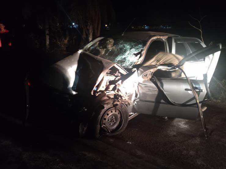 Motorista morre após acidente com caminhão em municípios de MS — Foto: Corpo de Bombeiros/Divulgação.