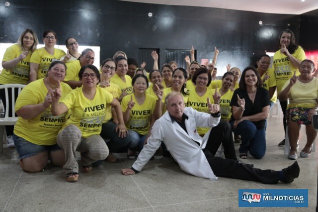 Palestra motivacional mostrou opções para combater a depressão. Fotos: Assessoria de Comunicação