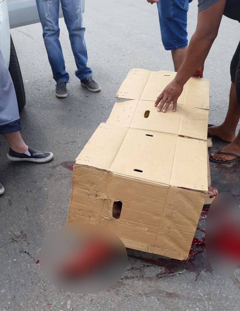 Jovem atropelado foi socorrido e encaminhado para o Pronto Socorro de Cuiabá — Foto: Arquivo pessoal.