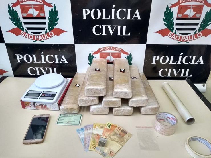 Polícia Civil de Itapetininga (SP) apreendeu drogas — Foto: Polícia Civil/Divulgação.