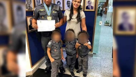 Policial Militar matou a esposa e, em seguida, se matou em Peruíbe (SP). O casal tinha três filhos. — Foto: Reprodução/Facebook