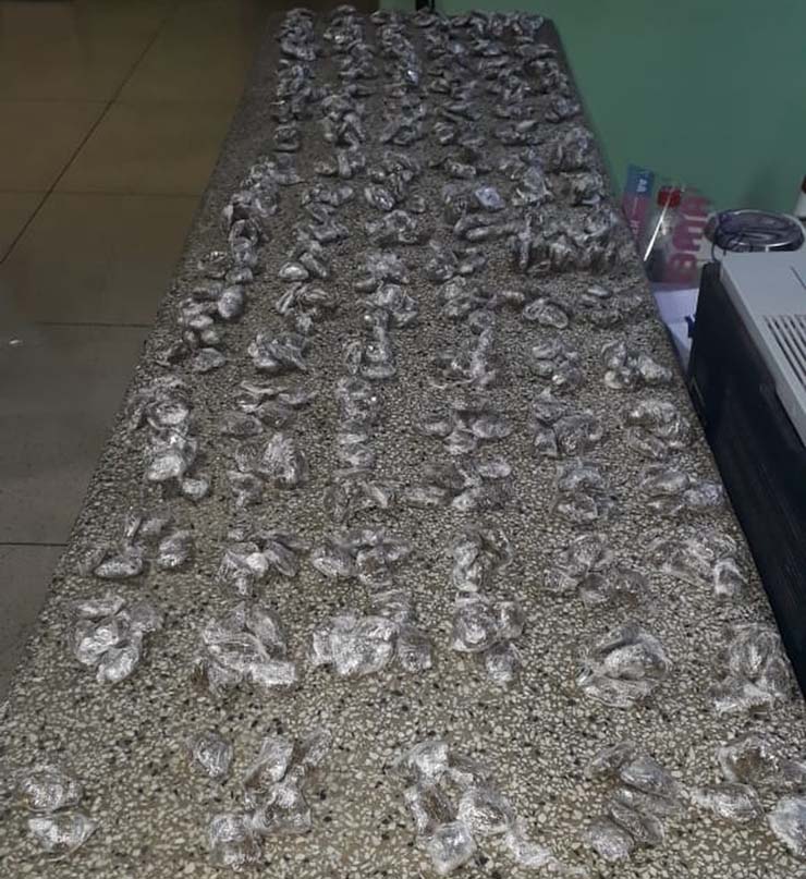 Droga foi apreendida em Boituva (SP) — Foto: Polícia Militar/Divulgação.