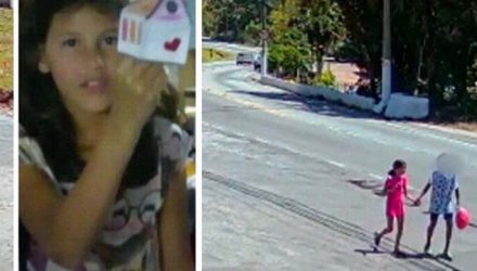 Vídeo mostra menina Raíssa andando com adolescente antes de ser morta. Foto: Reprodução