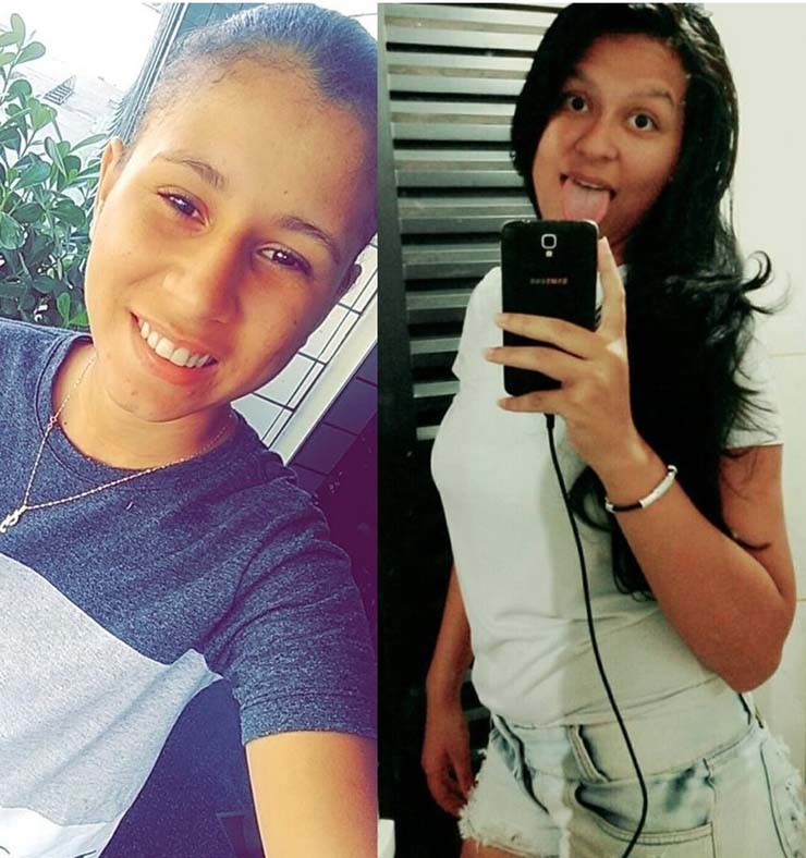 Fabíola Pinheiro Bracelar, 22 anos, e Luana Marques Fernandes, de 25 anos, são suspeitas de matar menino de 3 anos em MT. — Foto: Arquivo Pessoal.