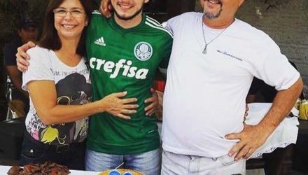Dely Santos da Silva, Leandro Caetano Nazarin e Edson Roberto Nazarin. — Foto: Arquivo Pessoal.