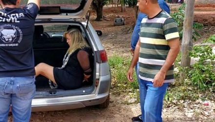 Giselma Campos foi presa em Tangará da Serra/MT. Foto: Polícia Civil
