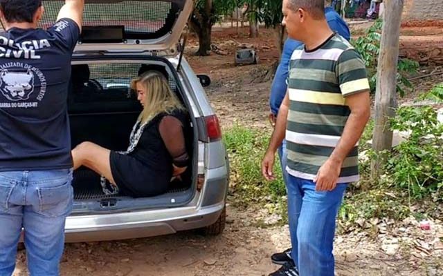Giselma Campos foi presa em Tangará da Serra/MT. Foto: Polícia Civil