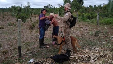 Bombeiros usam drone e cão farejador e encontram idoso de 89 anos desaparecido em serra de Pontes e Lacerda — Foto: Corpo de Bombeiros de Mato Grosso/Assessoria.