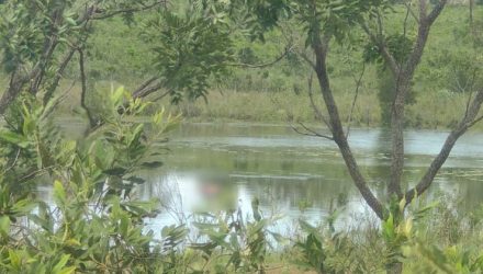Corpo de mulher é encontrado boiando em lago de MS. — Foto: Cenário MS.