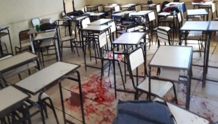 Aluno invadiu escola e atirou contra colegas na zona rural de Caraí — Foto: Polyana Mattos/Arquivo Pessoal.