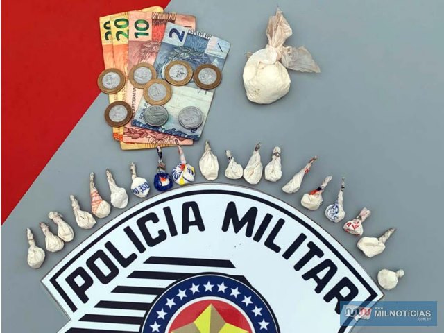 Acusado foi preso e foram apreendidos 19 porções de cocaína, e um torrão maior ainda não fracionado, pesando 13 gramas. Fotos: MANOEL MESSIAS/Agência