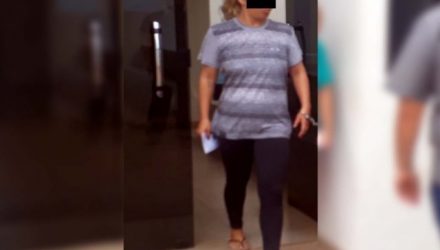 Rúbya Gracielle Barreto, de 32 anos, residente na cidade de Tupã, foi presa no sábado, 09, acusada de tráfico de drogas e liberada em audiência de custódia. Foto: MANOEL MESSIAS/Agência