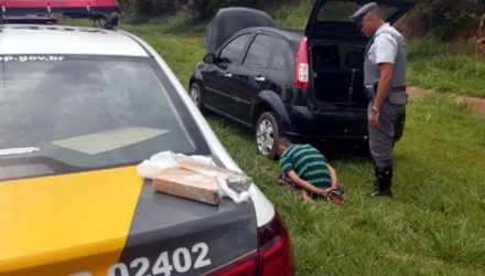 Abordagem aconteceu no KM 633 da rodovia Marechal Rondon, a 2 Km da base da Polícia rodoviária, em Andradina. Foto: DIVULGAÇÃO
