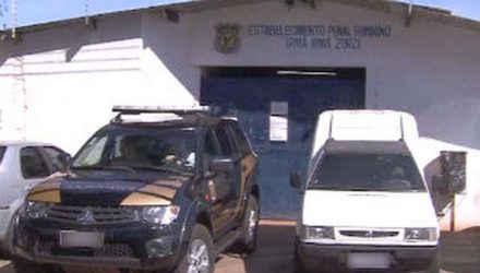O corpo foi encontrado em uma das celas do Estabelecimento Penal Feminino “Irmã Irma Zorzi” — Foto: Reprodução/TV Morena.