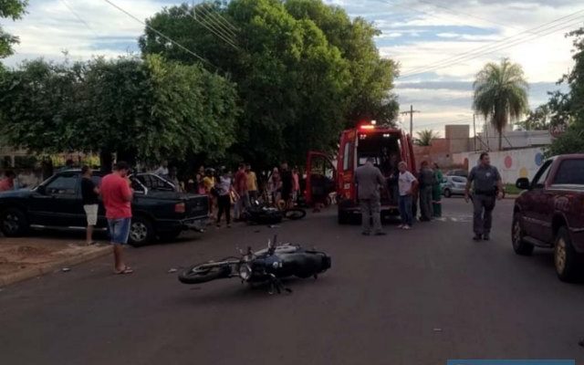 Comerciante pilotava moto Yamaha Factor, na cor preta e sofreu apenas escoriações leves no cotovelo direito. Foto: MANOEL MESSIAS/Agência