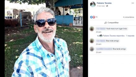 Idoso é encontrado morto e amarrado no sítio dele em Garça — Foto: Facebook/Reprodução.