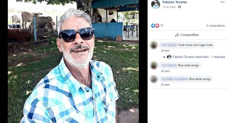 Idoso é encontrado morto e amarrado no sítio dele em Garça — Foto: Facebook/Reprodução.