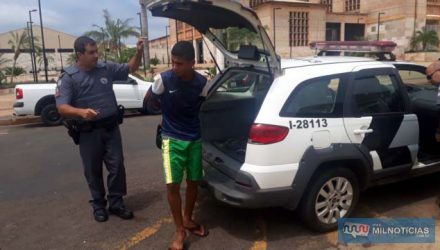 Jovem de 20 anos foi indiciado por tráfico de entorpecente, ficando a disposição da justiça. Foto: MANOEL MESSIAS/Agência