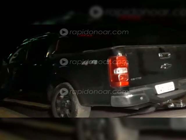 Caminhonete usada pelo casal durante o deslocamento foi apreendida pela Polícia Civil. Foto: Rapidonoar.com