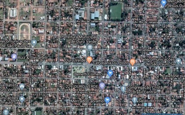Caso aconteceu na cidade de Ouro Verde. Foto: Google Maps/Reprodução