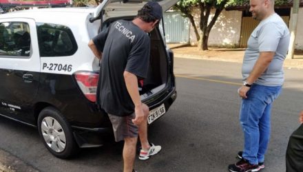 Técnico de som foi capturado por força de mandado de prisão expedido pela Comarca de Andradina. Foto: MANOEL MESSIAS/Agência