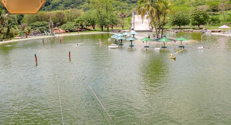 Tirolesa é uma das atrações em hotel fazenda de Sidrolândia (MS), onde acidente aconteceu — Foto: Redes Sociais/Reprodução.