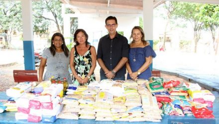 Cerca de 300 quilos de alimentos foram arrecadados durante processo seletivo. Foto: Secom/Prefeitura