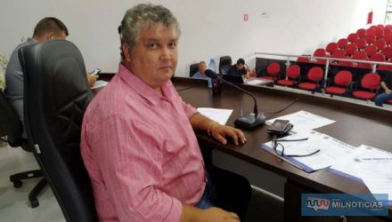 Sebastião Reis Oliveira, presidente da Câmara de Vereadores de Castilho. Foto: MANOEL MESSIAS/Mil Noticias