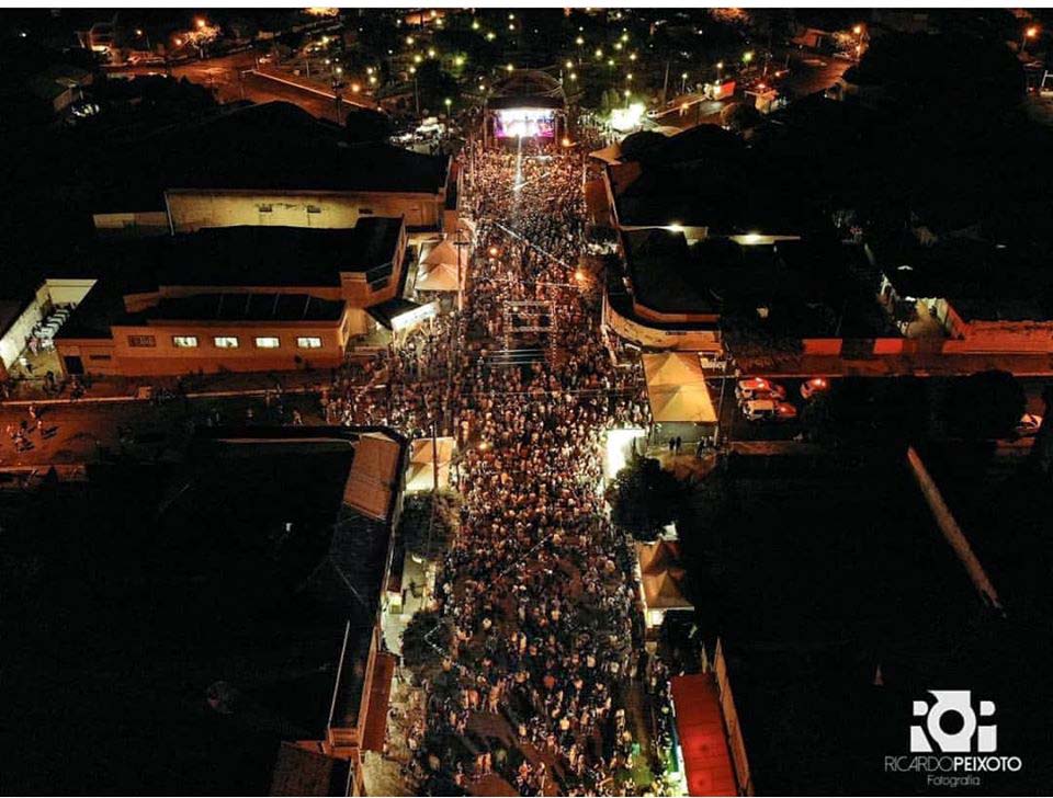 Vista aérea do Carnamuru 2020. Foto: Ricardo Peixoto