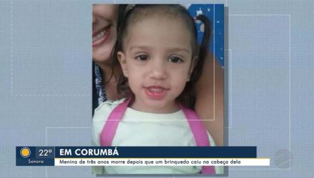 Estela morreu após acidente no parquinho que brincava — Foto: Reprodução/TV Morena.