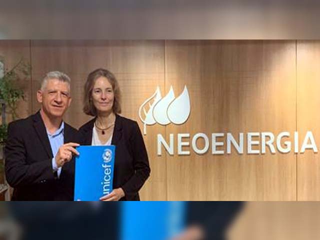 Antônio Casanova, Presidente da Elektro com Florence Bauer, Presidente do Unicef no Brasil. Foto: Assessoria de Imprensa