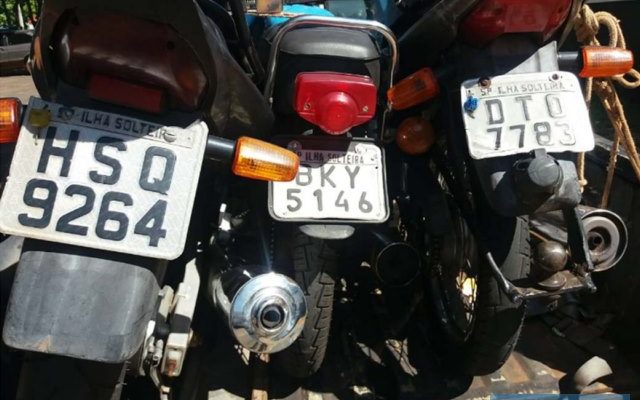 As três motos recuperadas foram devolvidas ao pátio de apreensões. FOTO: DIVULGAÇÃO/PM