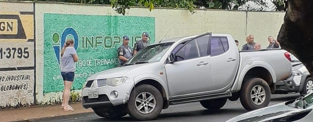 Médico foi abordado por criminoso e obrigado a entrar em caminhonete em Birigui — Foto: Arquivo Pessoal