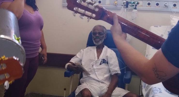 Hospital atendeu sonho de paciente com câncer e realiza roda de samba — Foto: Arquivo pessoal.