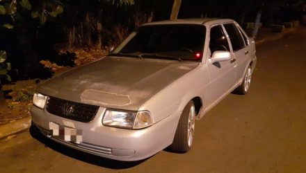 Carro utilizado pelo suspeito de estupro em Nova Odessa — Foto: Polícia Militar.