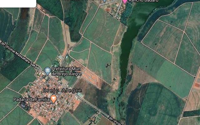 Brejo Alegre está localizada as margens d rio Tietê, próximo de Birigui. Foto: Google Maps/Reprodução