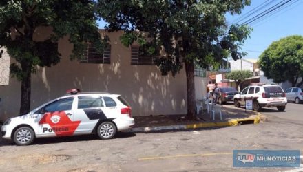 Polícia Militar e perícia técnica/científica da Polícia Civil foram acionadas para registro da ocorrência de furto, mediante arrombamento. Foto: MANOEL MESSIAS/Agência