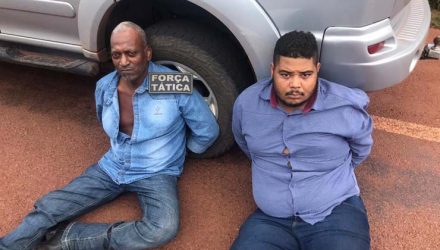 Homens foram presos suspeitos de morte de advogado em Juara — Foto: Divulgação.