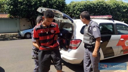 Ajudante geral M. L. G. L., de 18 anos, residente no bairro Peliciari, era o passageiro do veículo no momento da prisão. Foto: MANOEL MESSIAS/Agência