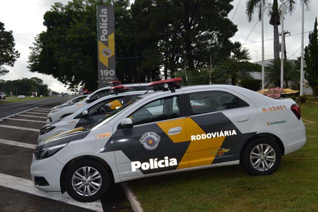 A concessionária ViaRondon entregou no final do ano passado, 31 novas viaturas para a Policia Militar Rodoviária. Foto: DIVULGAÇÃO