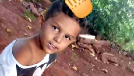 Brayan Joseph Marques de Lima, de 6 anos, morreu em virtude de uma picada de escorpião no rosto. Foto: Arquivo de familia