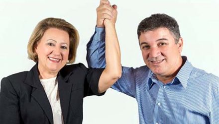 Prefeito Gilson Pimentel e a vice Neide Beccaria. Foto: DIVULGAÇÃO