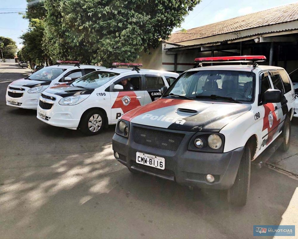 Ocorrência foi apresentada na Delegacia de Polícia e indivíduo ficou preso. Foto: DIVULGAÇÃO/PM