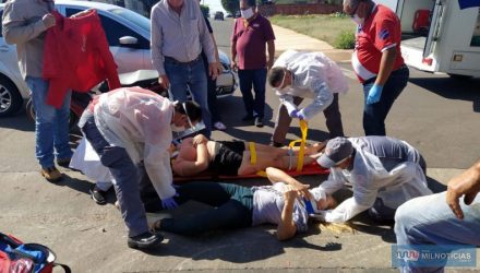 Filha dela sofreu escoriações graves nas pernas e braços. Foto: MIL NOTICIAS/Agência