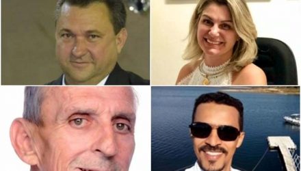 O Ministério Público (MP) denunciou o prefeito de Itajobi, Lairto Luiz Piovesana Filho, e o padre Wanderley Ramos dos Santos, da Diocese de Catanduva, por desvio de merenda escolar. A primeira-dama, Cristiane Angelita Goberski Piovesana, e um amigo do prefeito, Sebastião Antônio Muller, também foram denunciados. Foto: Arte TV TEM