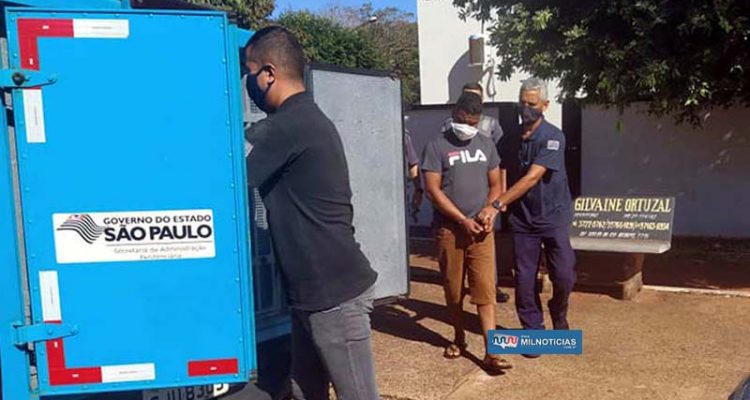 Desempregado A. J. S. A., de 22 anos, residente na rua São José, Vila Botega, foi encaminhado ao CDP de Nova Independência. Foto: MANOEL MESSIAS/Agência