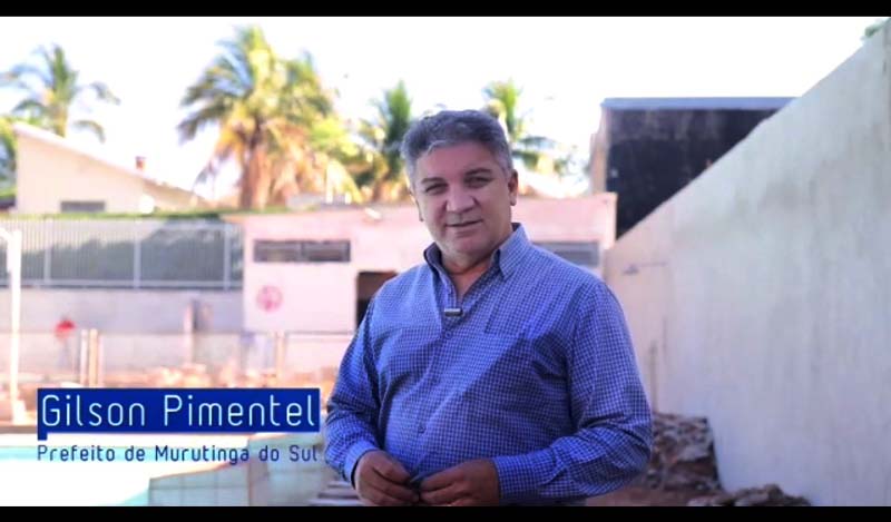 Gilson Pimentel, prefeito de Mututinga do Sul, anuncia novo conjunto habitacional. Foto: Assessoria de comunicação