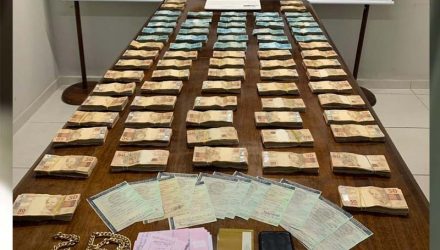 Mais de R$ 500 mil em dinheiro foram apreendidos na segunda-feira (13) — Foto: Polícia Civil